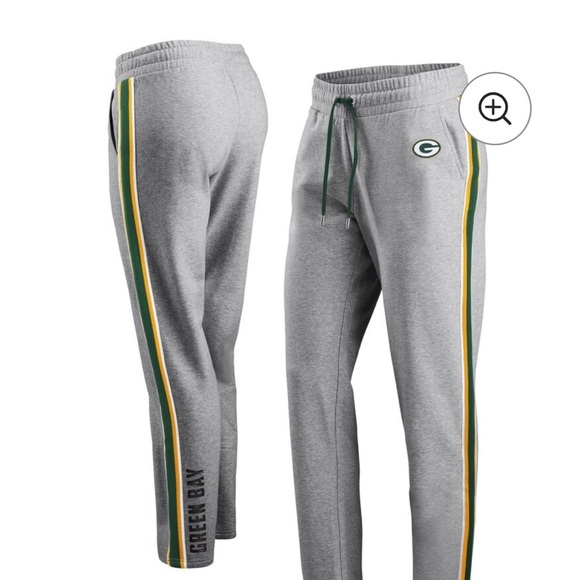 NWOT Women's Green Bay Packers WEAR by Erin Andrews Heathered Gray Sweatpants S - Picture 1 of 6